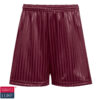 STRIPY SHORTS MAROON, Vaughan Primary, Sportswear