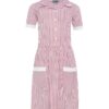 STRIPE SUMMER DRESS RED, Girl's uniform